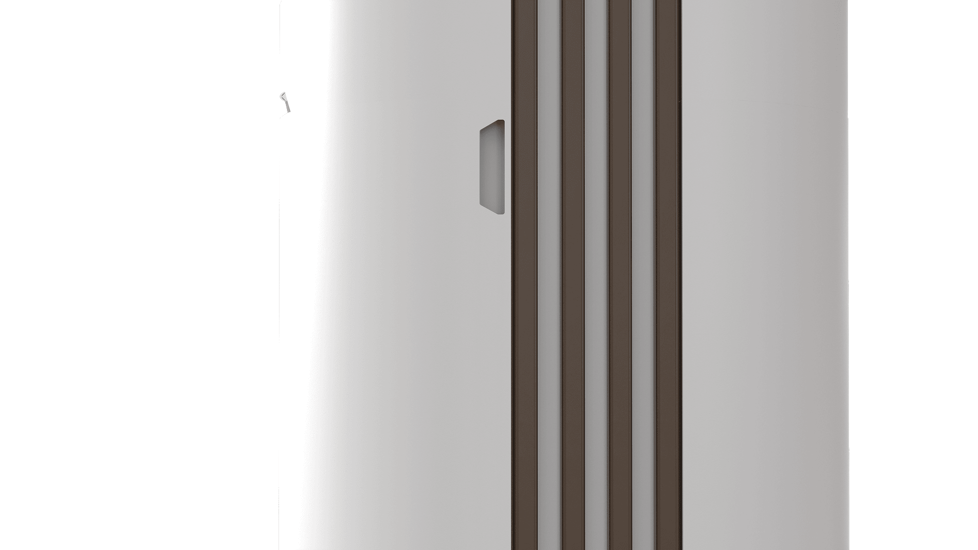 BS TORRE Korpus weiß, Accessoires kastanienbraun (RAL 4601)