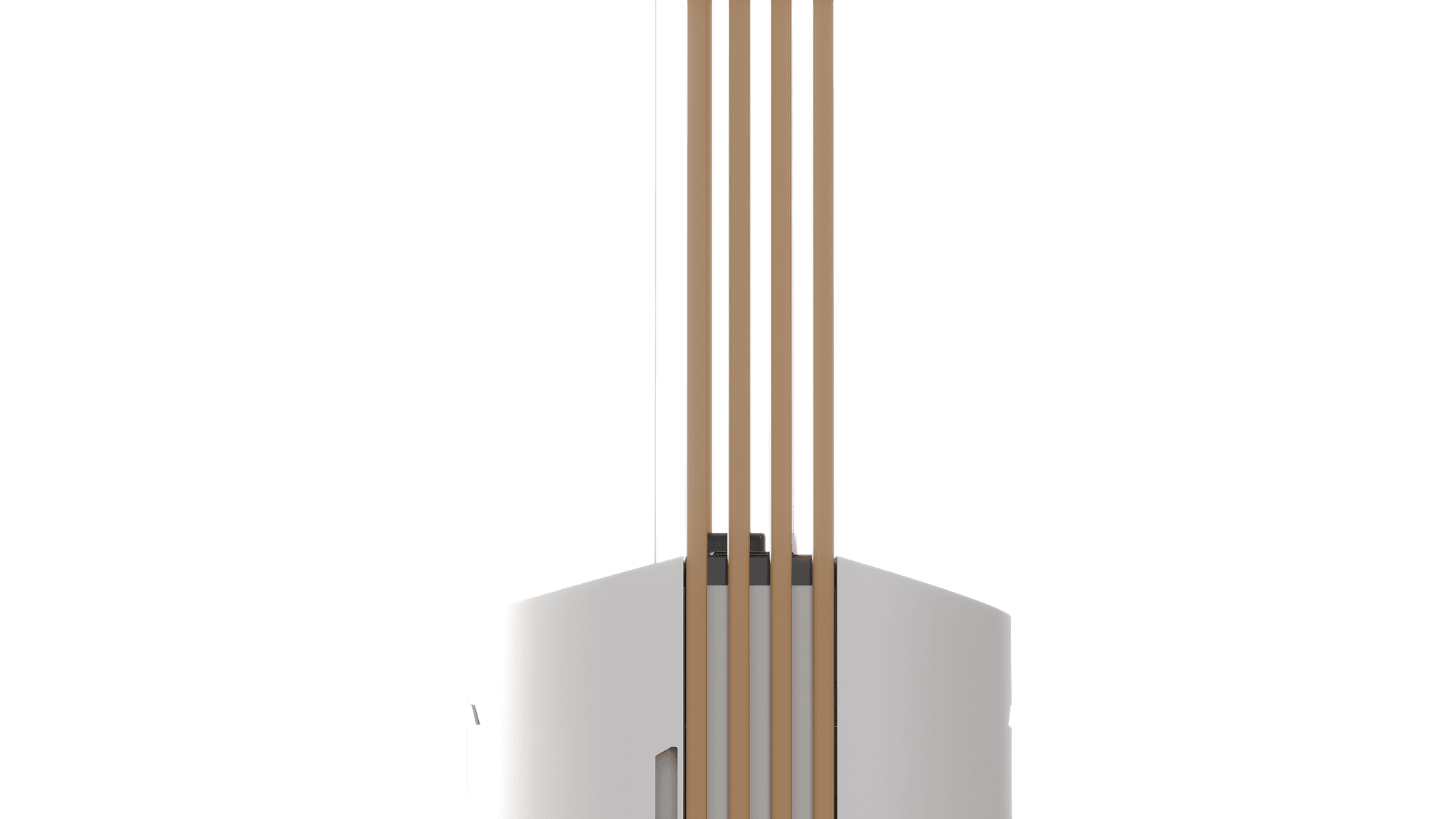 BS TORRE Korpus weiß, Zubehör goldfarben (RAL 1036)