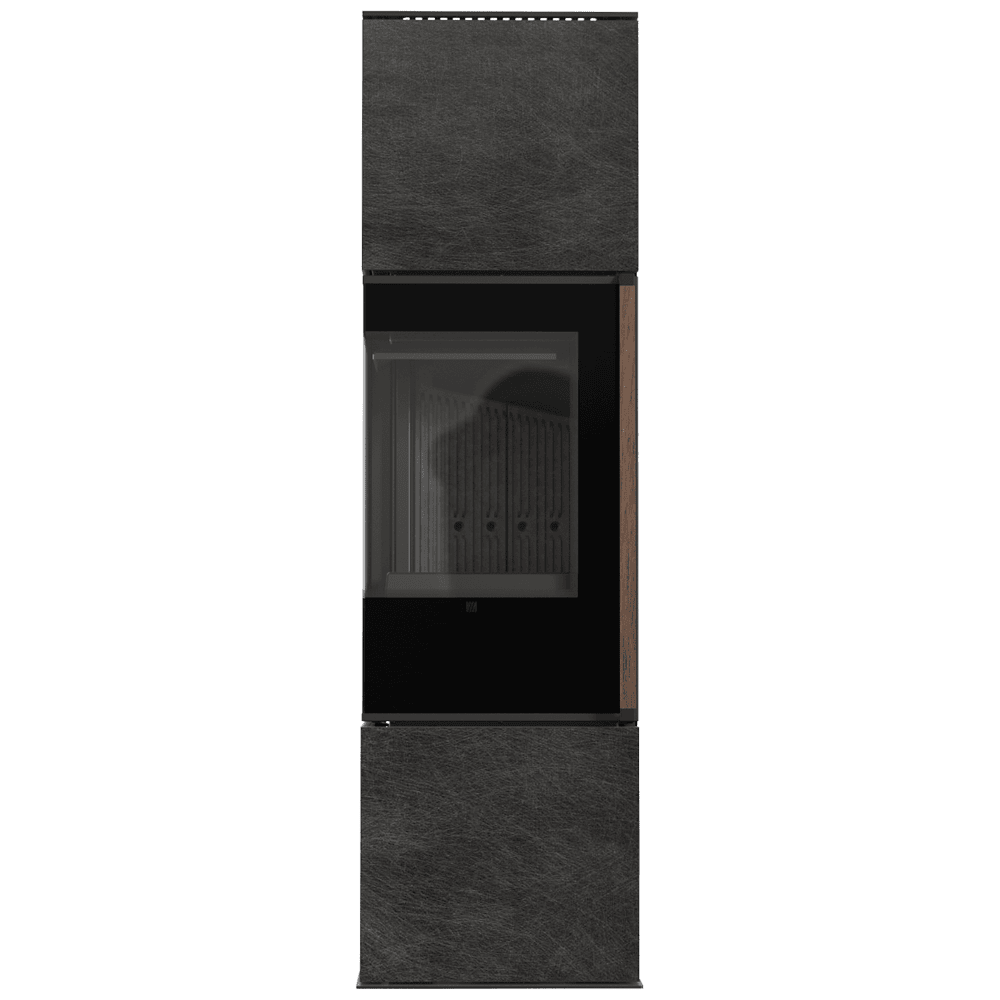 Free-standing stove Modena 155, 7 kW, left, black thermotec