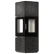 Freestanding steel stove AXAM sintered casing SETA LIQUORICE