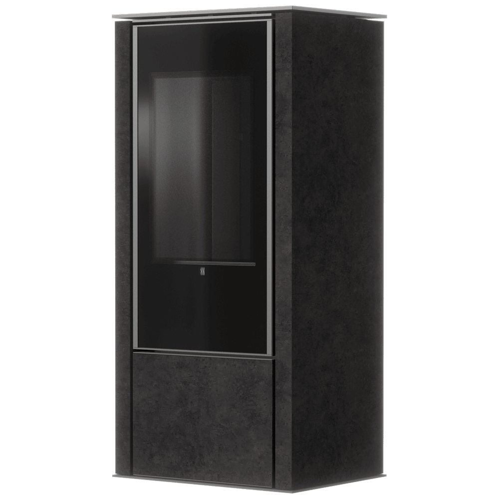 AKNA/E/A - biokominek automatyczny ze spiekiem Fokos Grafite