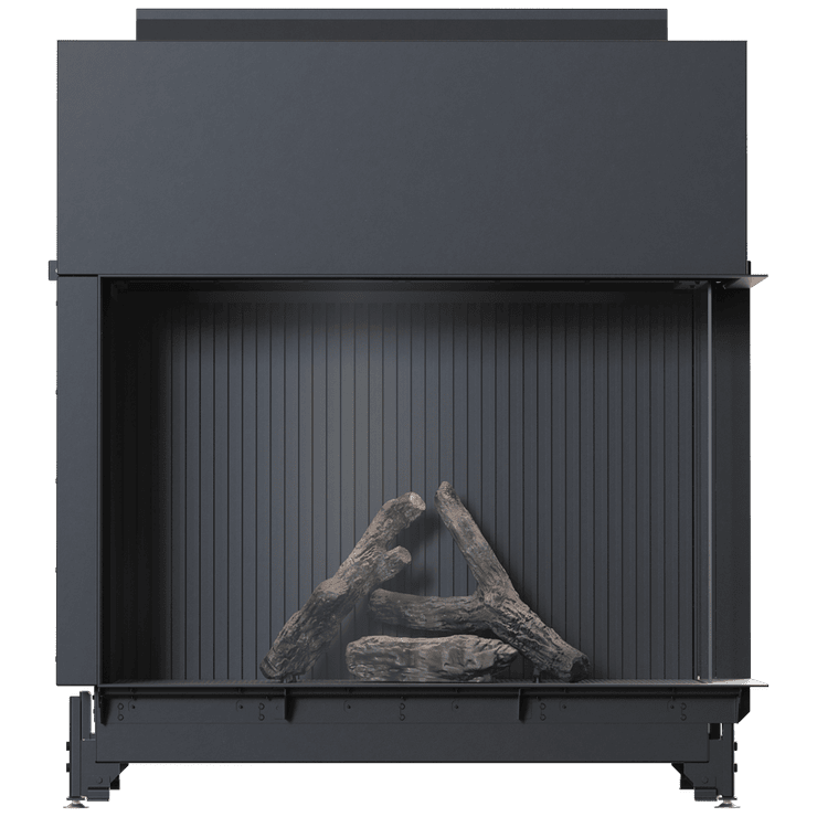 Gas fireplace BÅLSTIL LUSSO 130/75 right propane 12 kW ∅ 130/200