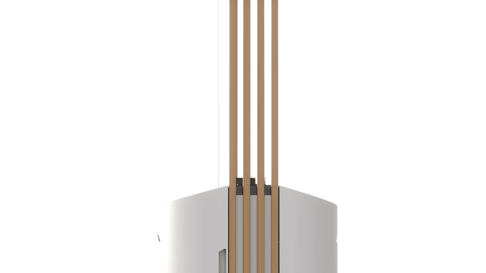 BS TORRE Korpus weiß, Zubehör goldfarben (RAL 1036)