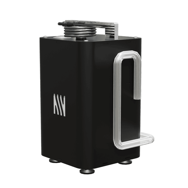 Externe Pumpe für einen automatischen Biokamin