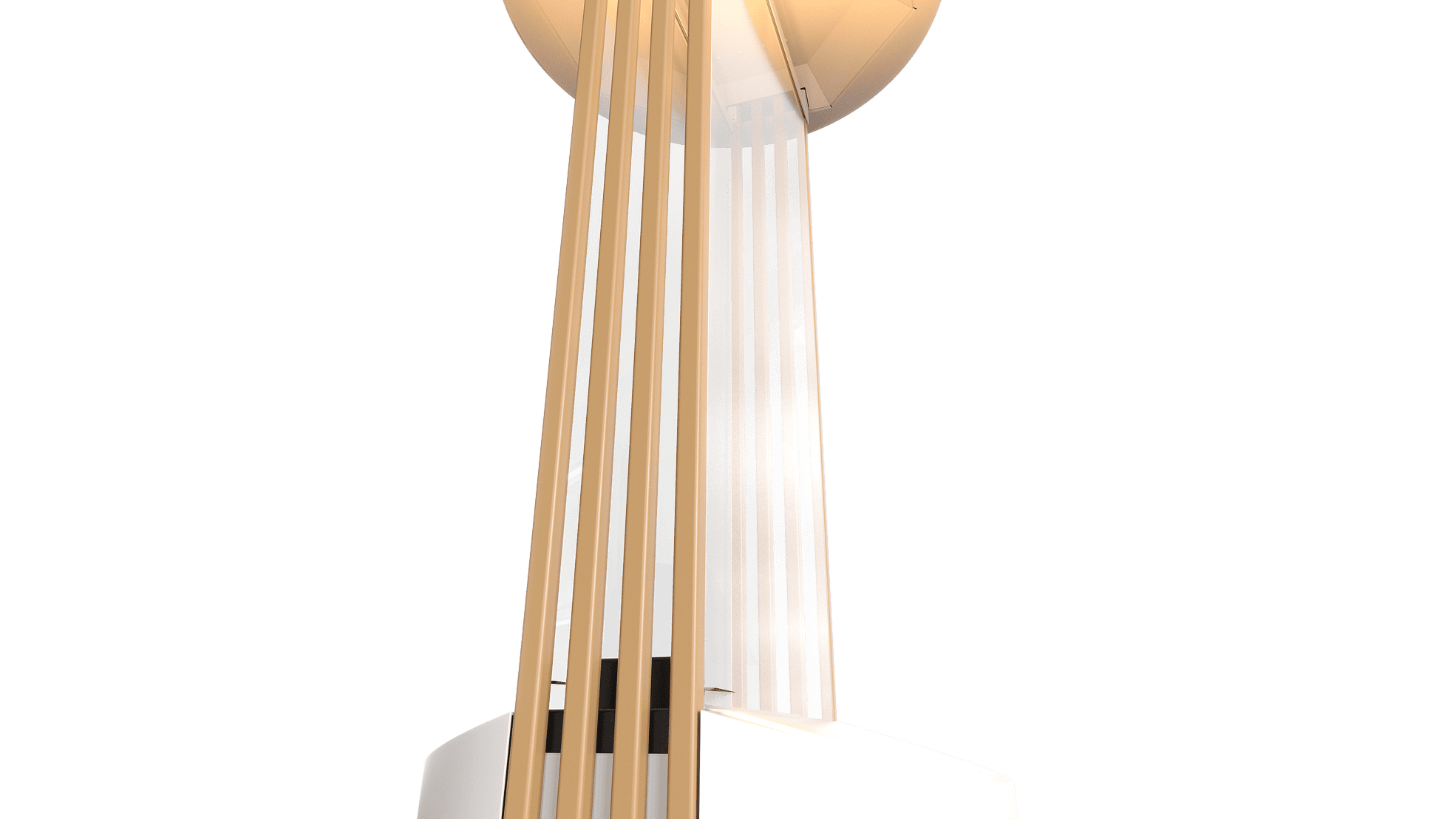 BS TORRE Korpus weiß, Zubehör goldfarben (RAL 1036)