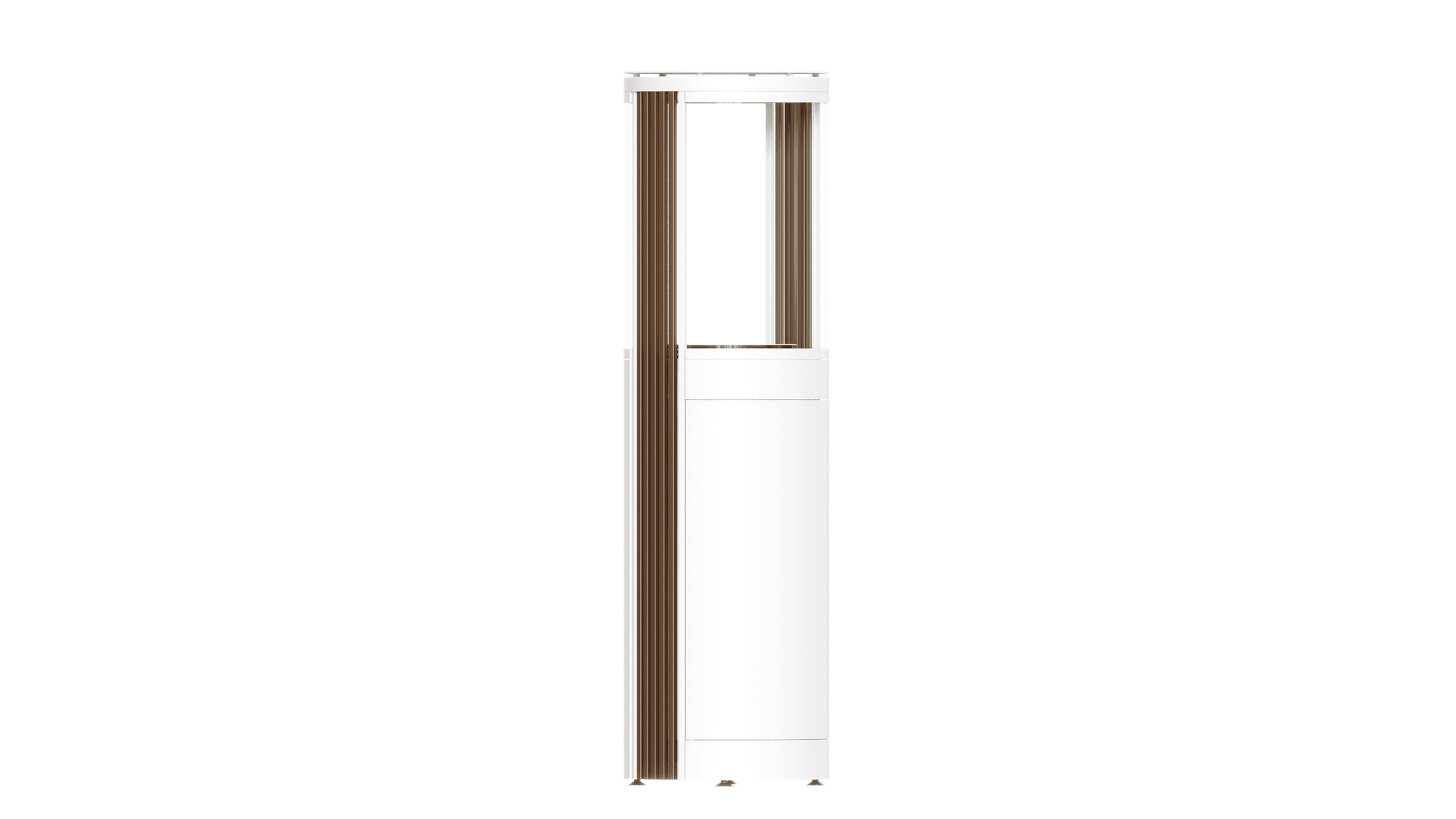 BS SIGARO v2 white body, marrone accessories (RAL 4601)