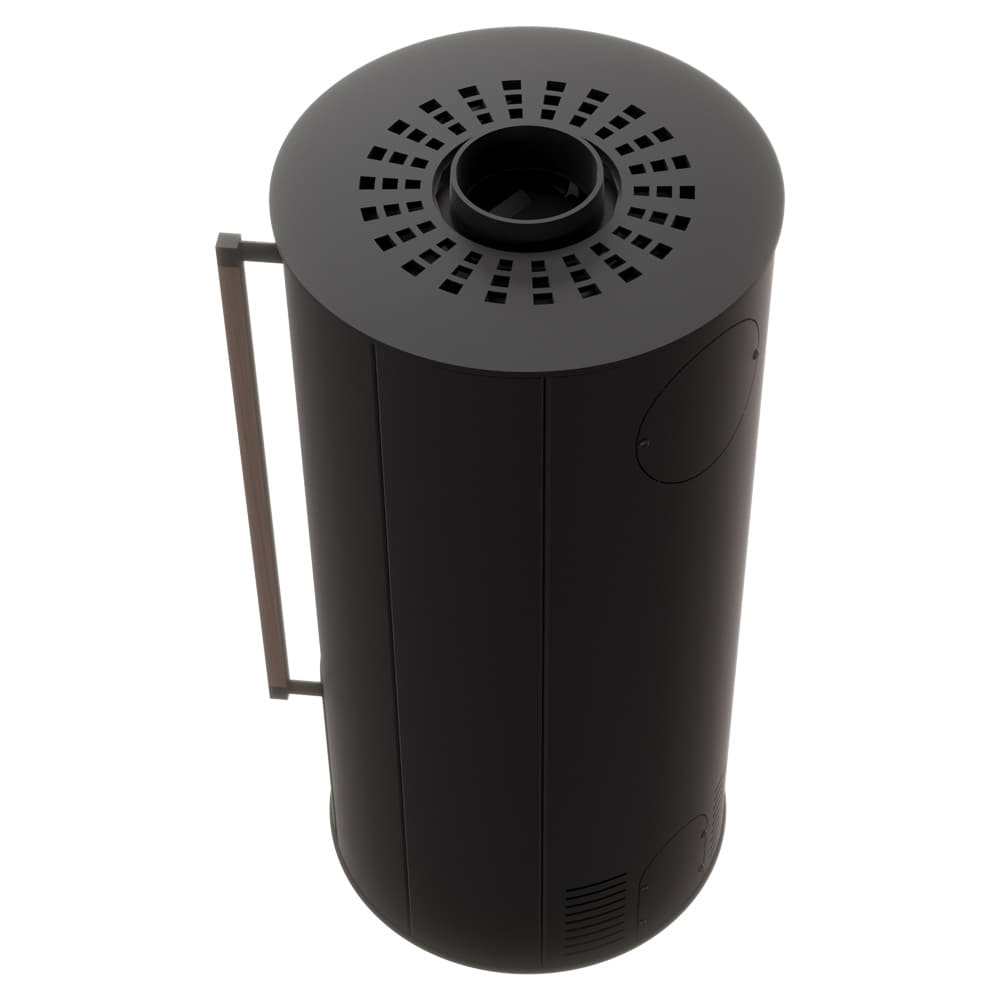 ORA Steel Freestanding Stove with Black Interior