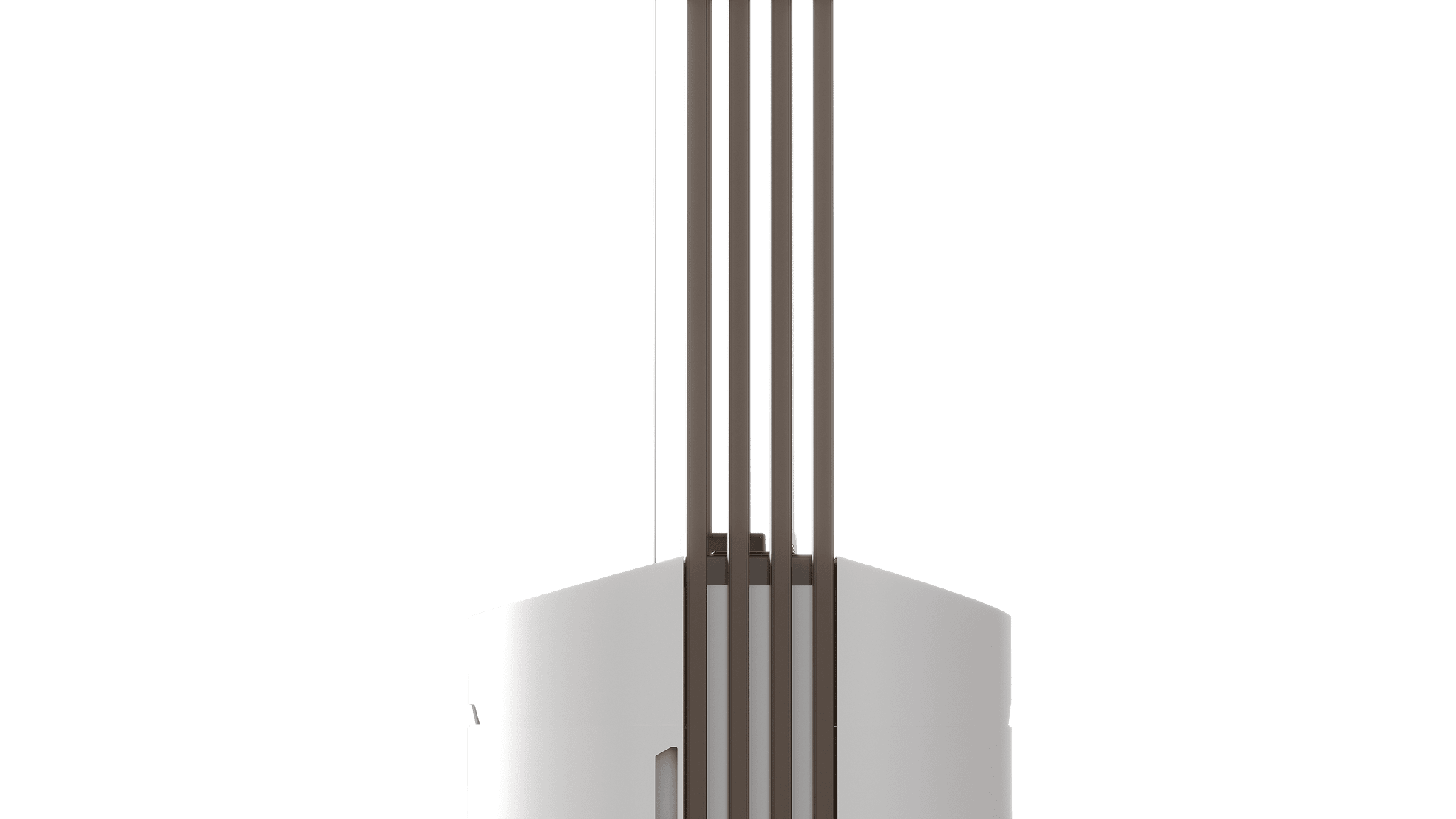 BS TORRE Korpus weiß, Accessoires kastanienbraun (RAL 4601)