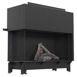 Gaskamin BÅLSTIL LUSSO 130/55 links Naturgas 12,5 kW ∅ 130/200