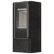 Freestanding steel stove KOZA AKNA in FOKOS GRAFITE sinter