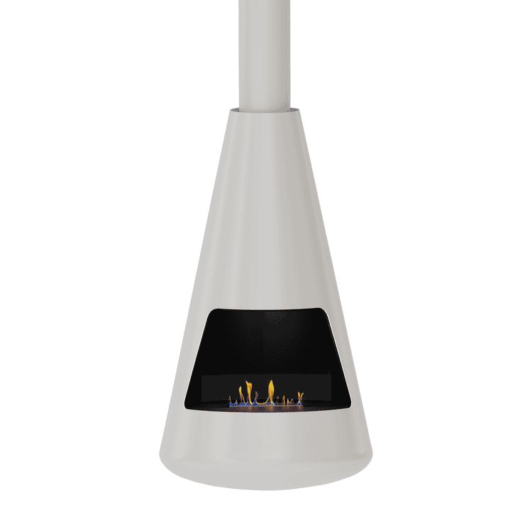 Biokominek automatyczny 2x2P dennica 750; kolor White