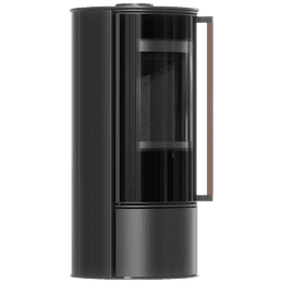 Freestanding steel stove KOZA ORA with black lining