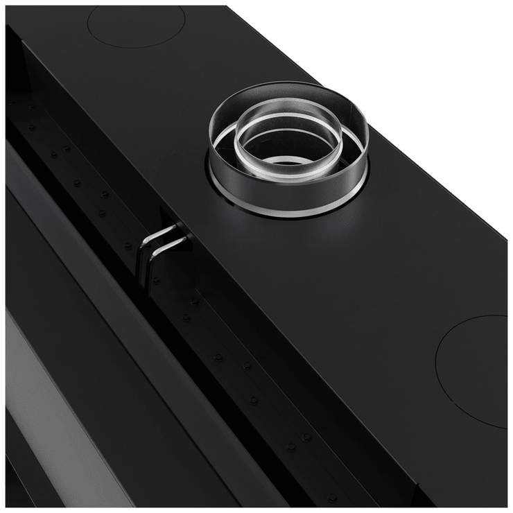 Gas fireplace BÅLSTIL LUSSO 130/75 right propane 12 kW ∅ 130/200