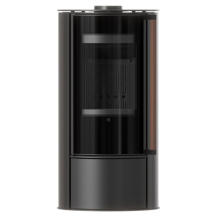 Piec wolnostojący stalowy ULV z czarnym wyłożeniem