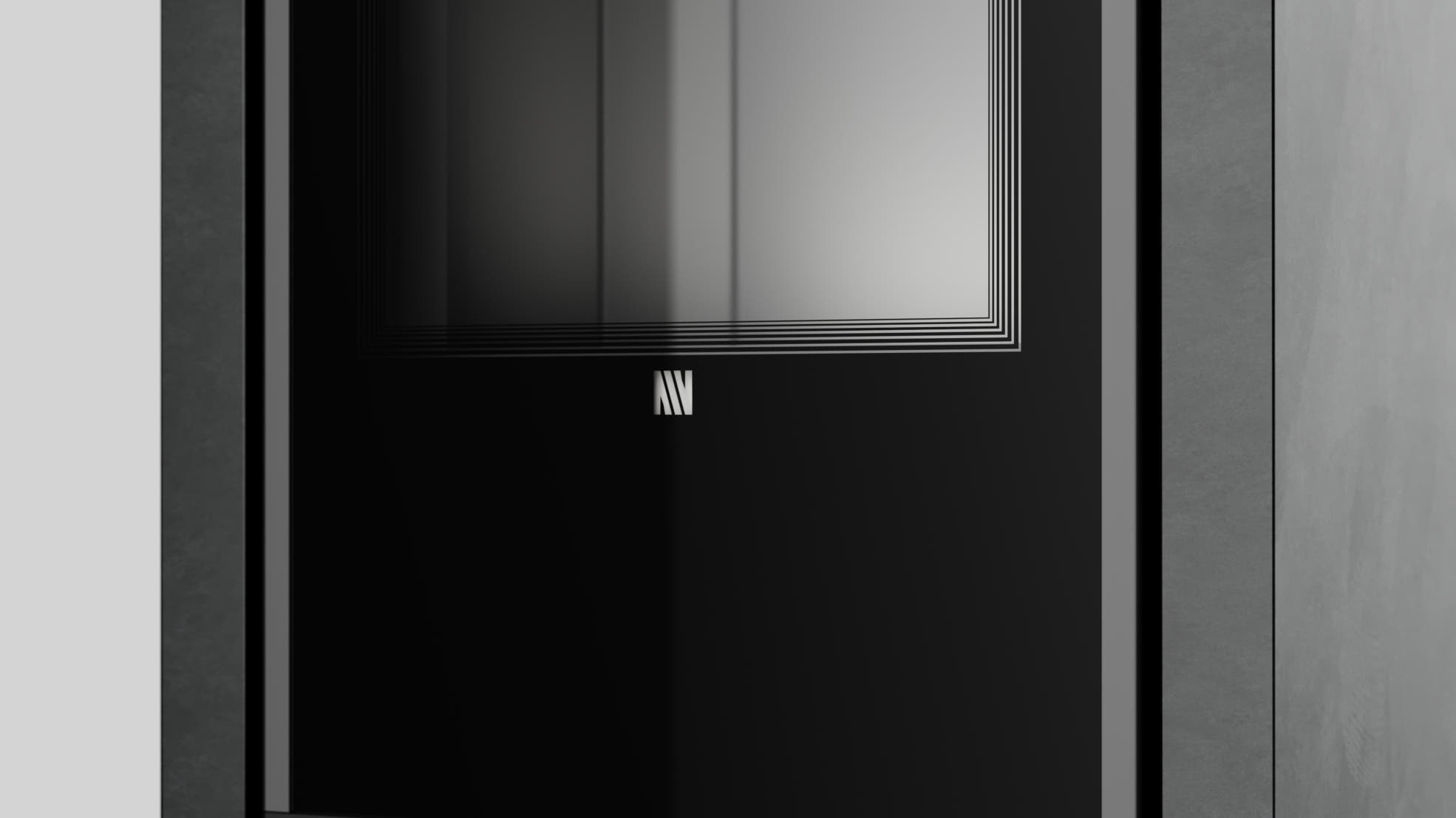 Automatischer Bio-Kamin mit Fokos Grafite Sinterquarz