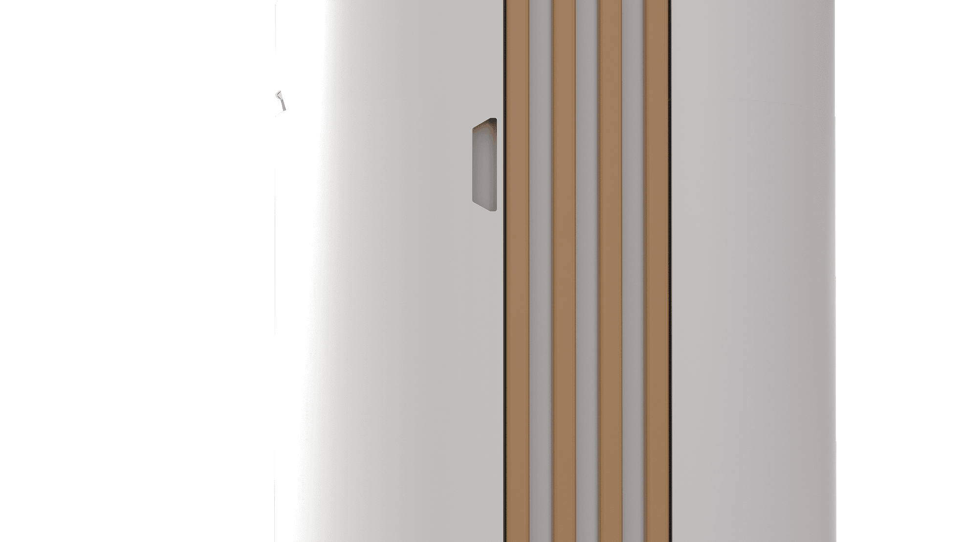 BS TORRE Korpus weiß, Zubehör goldfarben (RAL 1036)