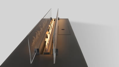 Automatyczny wkład na biopaliwo o długości palnika 700 mm