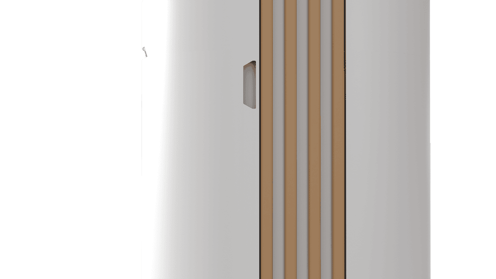 BS TORRE Korpus weiß, Zubehör goldfarben (RAL 1036)
