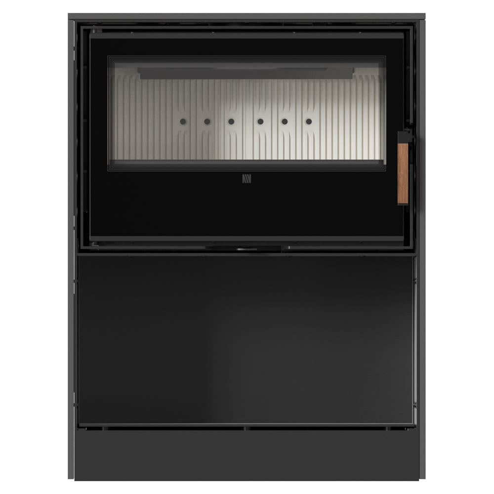 Freistehender Kaminofen FORLI/70 aus Fokos Grafite Sinterquarz