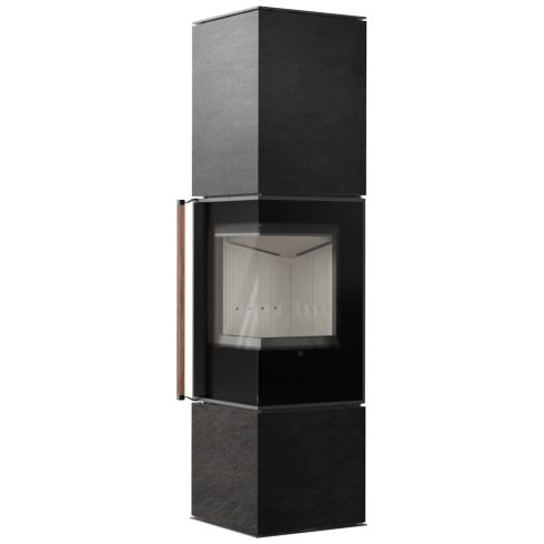 Free-standing stove Modena 175, 7 kW, right, white thermotec