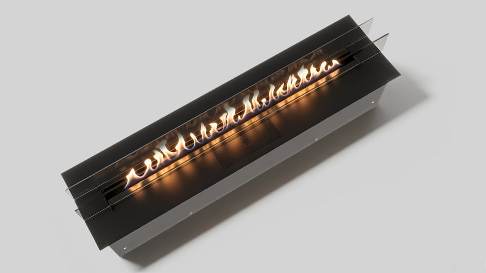 Automatischer Bioethanol-Brenneinsatz mit 1000 mm Brennerlänge