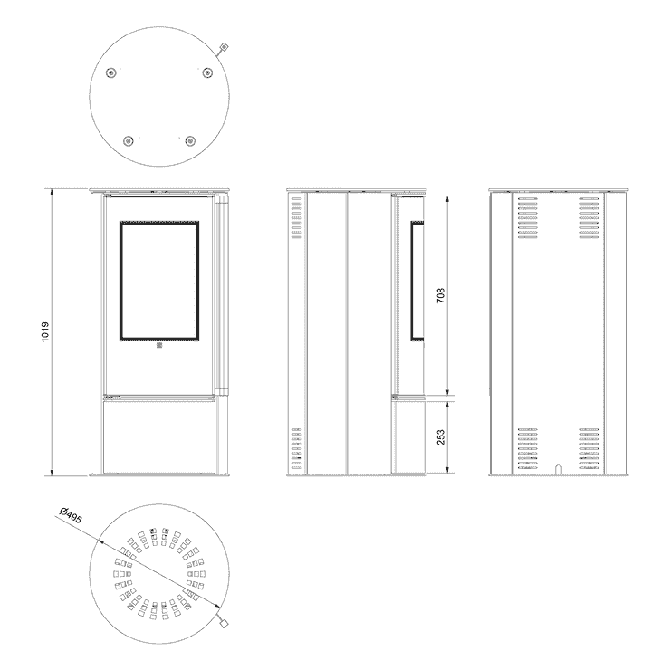 ORA/E/A - bioethanol automatic stove