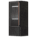 Freestanding steel KOZA AKNA stove in SETA/LIQUORICE sinter with black lining