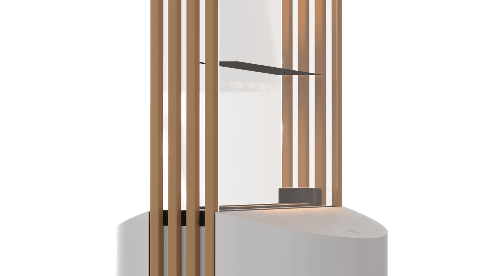 BS TORRE Korpus weiß, Zubehör goldfarben (RAL 1036)