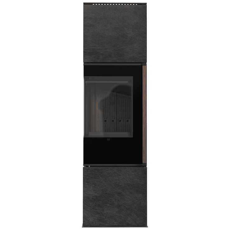 Free-standing stove Modena 155, 7 kW, left, black thermotec