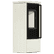 Freestanding steel stove KOZA AKNA in Ivory Glow stone