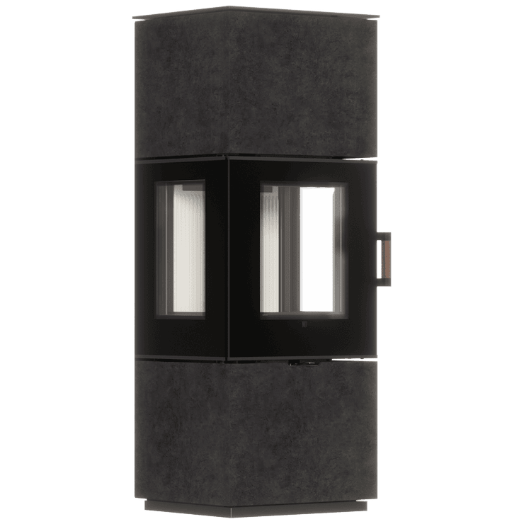 Freestanding steel furnace AXAM sintered covers FOKOS GRAFITE