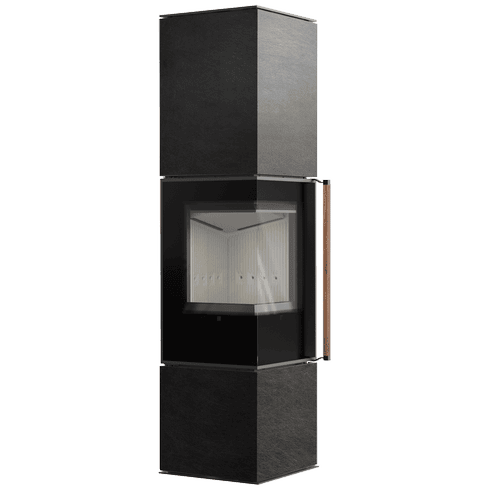 Free-standing stove Modena 175, 7 kW, left, white thermotec