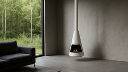 Biokominek automatyczny 2x2P dennica 750; kolor White