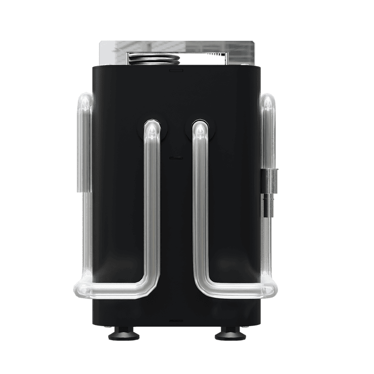 Externe Pumpe für einen automatischen Biokamin