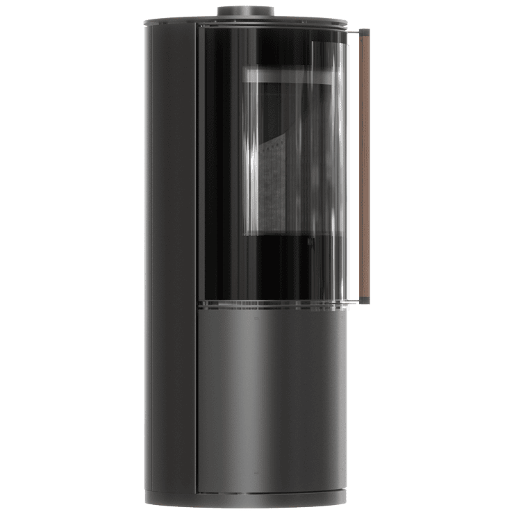 Freestanding steel stove KOZA TARGA with black lining