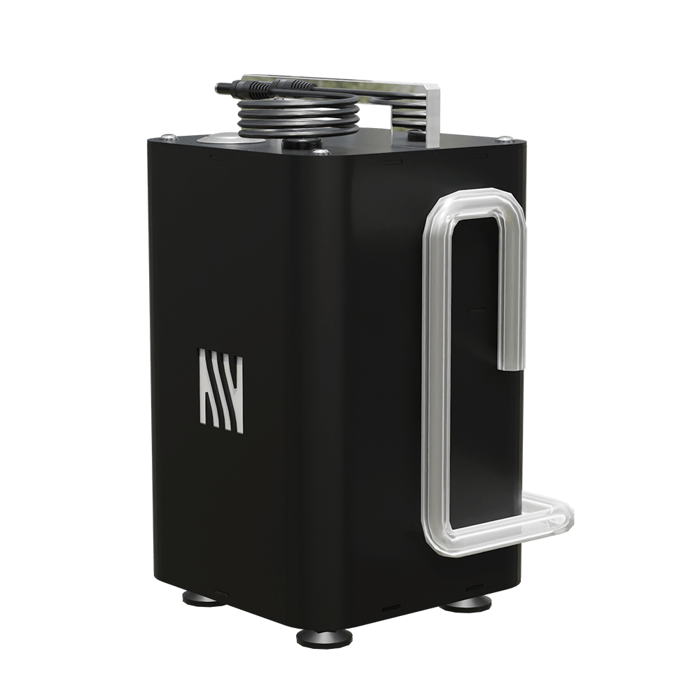 Externe Pumpe für einen automatischen Biokamin