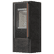 Freestanding steel stove KOZA AKNA in sintered SETA/LIQUORICE