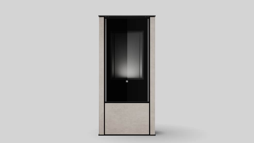 Automatischer Bioethanol-Kamin in Fokos Talco Sinterquarz