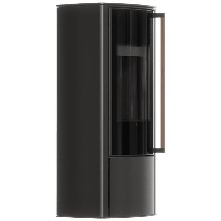 Freestanding steel stove KOZA BRONN with black lining