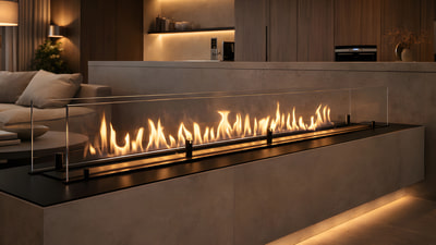Automatic Bioethanol Burner Insert with 1500 mm Burner Length