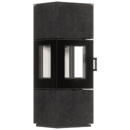 Freestanding steel furnace AXAM sintered covers FOKOS GRAFITE
