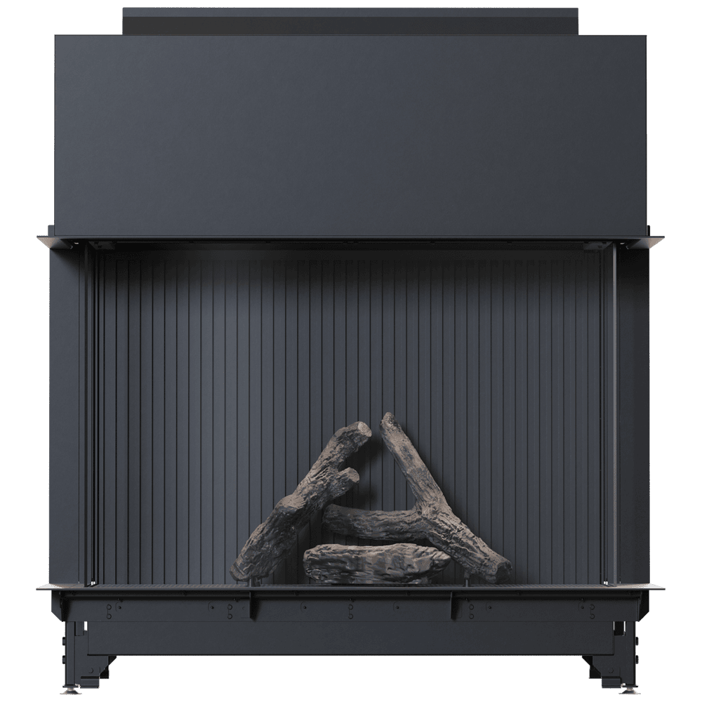 Gas fireplace BÅLSTIL LUSSO 130/55 left right natural gas 12,5 kW ∅ 130/200