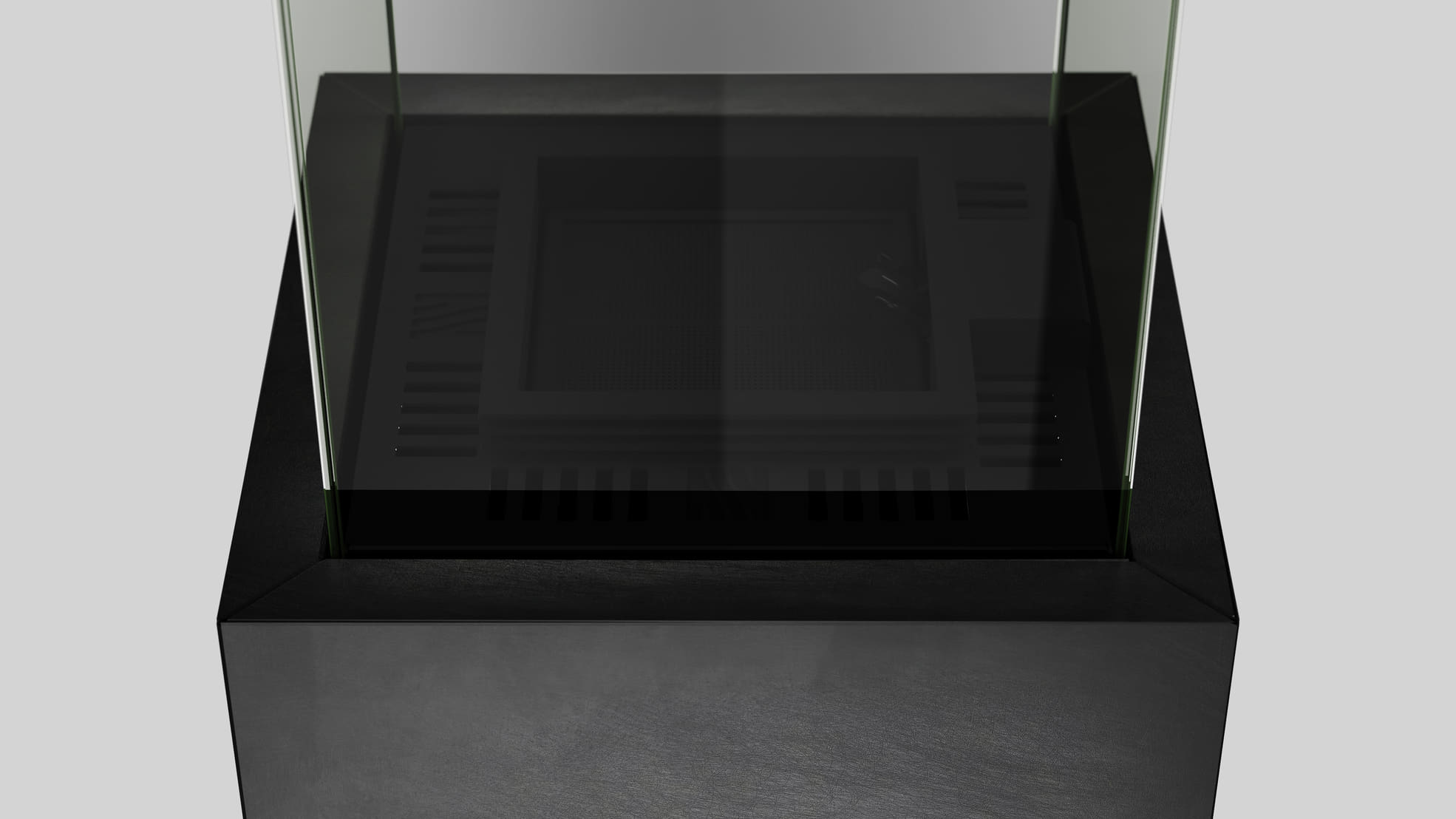 FALO Gasheizer aus Seta Liquorice Sinterquarz