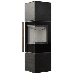 Free-standing stove Modena 155, 7 kW, right, white thermotec