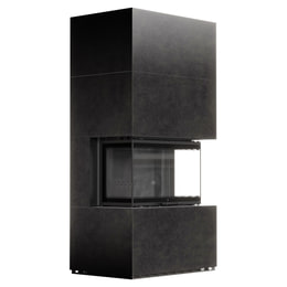 Luftkamin MILANO/800/400 Fokos Grafite schwarz termotec