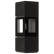 Freestanding steel stove AXAM FOKOS GRAFITE sintered casing with black lining