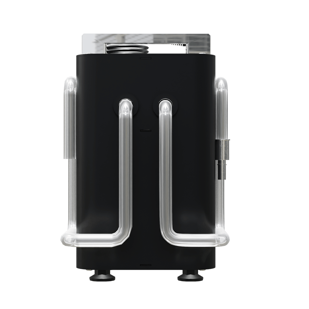 Externe Pumpe für einen automatischen Biokamin