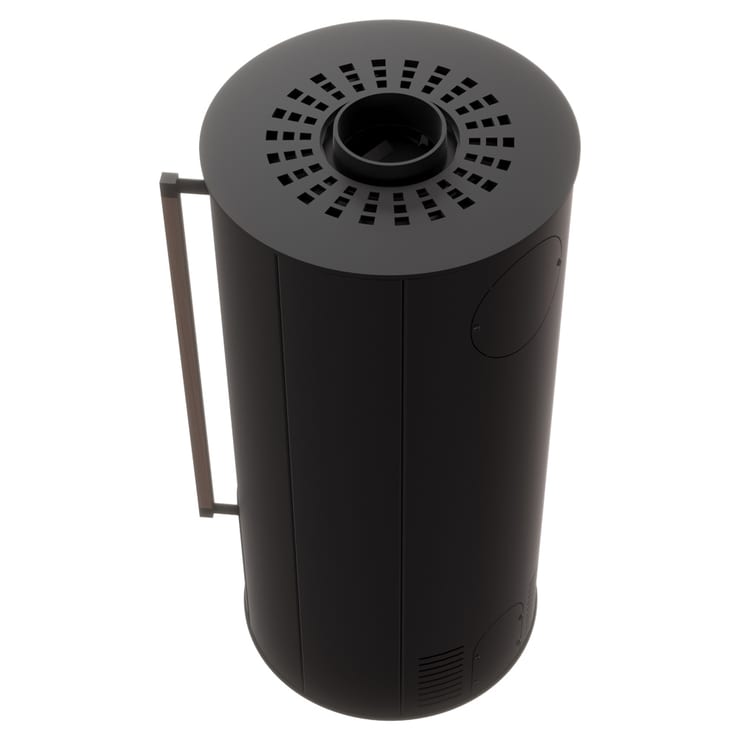 ORA Steel Freestanding Stove with Black Interior