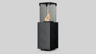 FALO Gas Patio Heater in Fokos Grafite Sintered Quartz