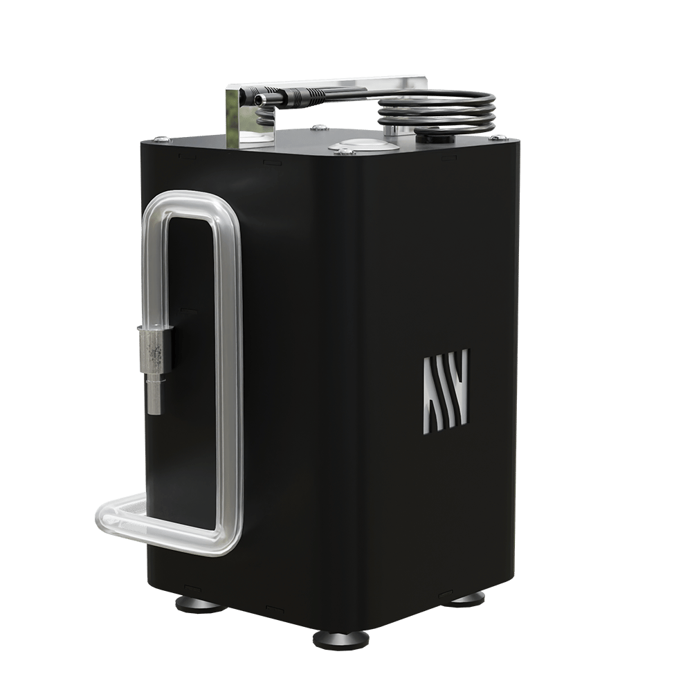 Externe Pumpe für einen automatischen Biokamin